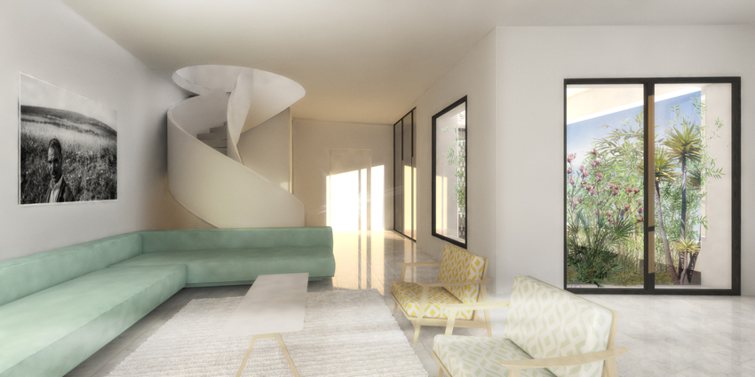 Vue intérieur duplex D2